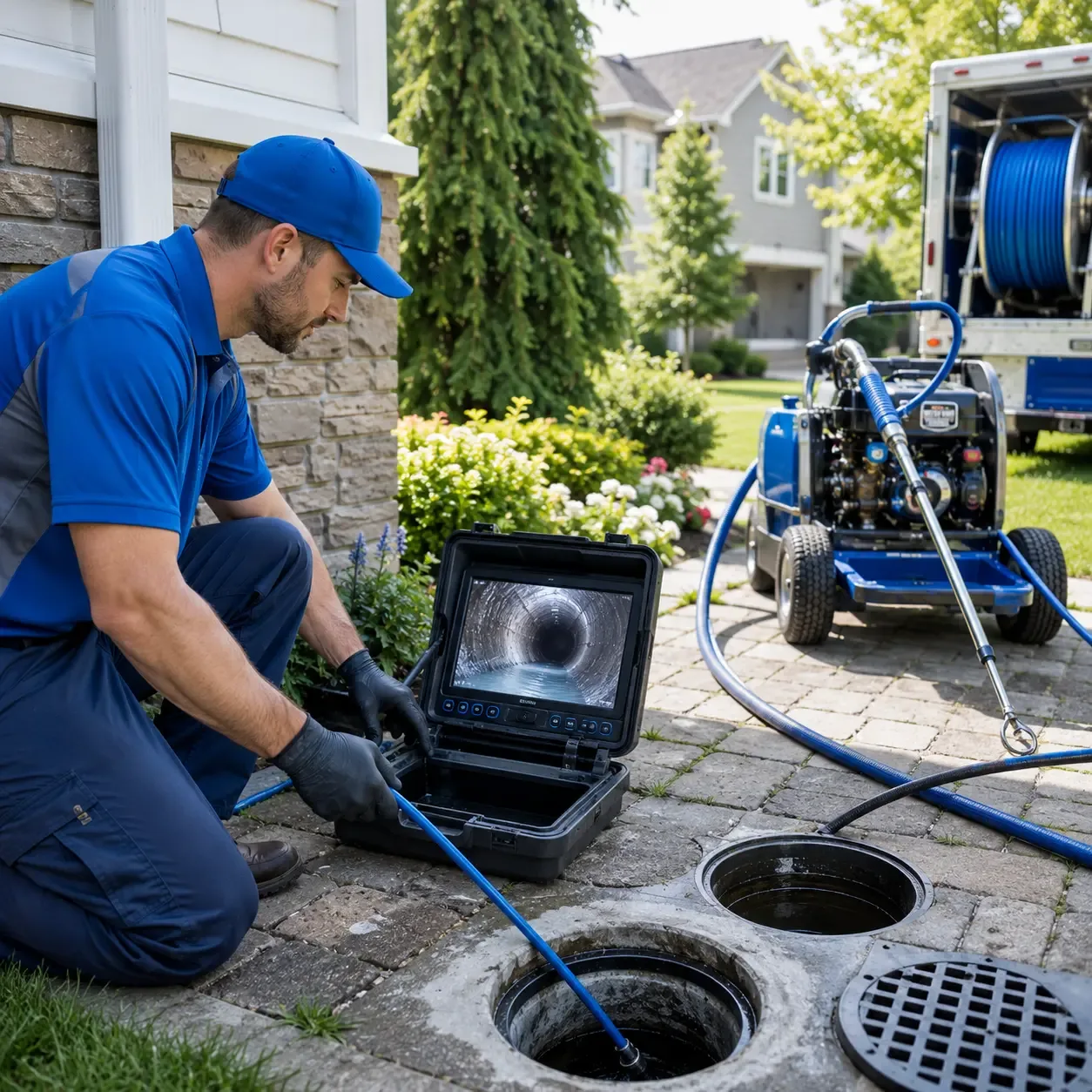 Outdoor drain cleaning professionals serving Freehold, NJ