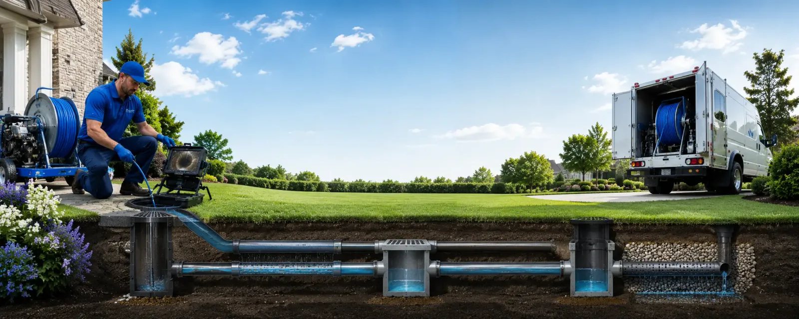 Outdoor drain cleaning information for Freehold, NJ